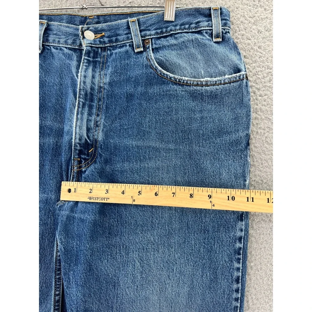 Vintage 90's Levi's Relaxed Straight Leg Jeans Men's Size 36x31 Blue‎ READ